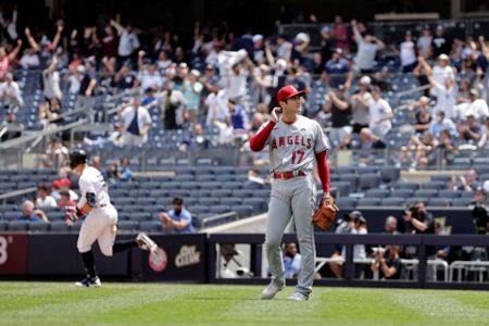 Ohtani tagged in Bronx again, Yanks hand Angels 7th L in row