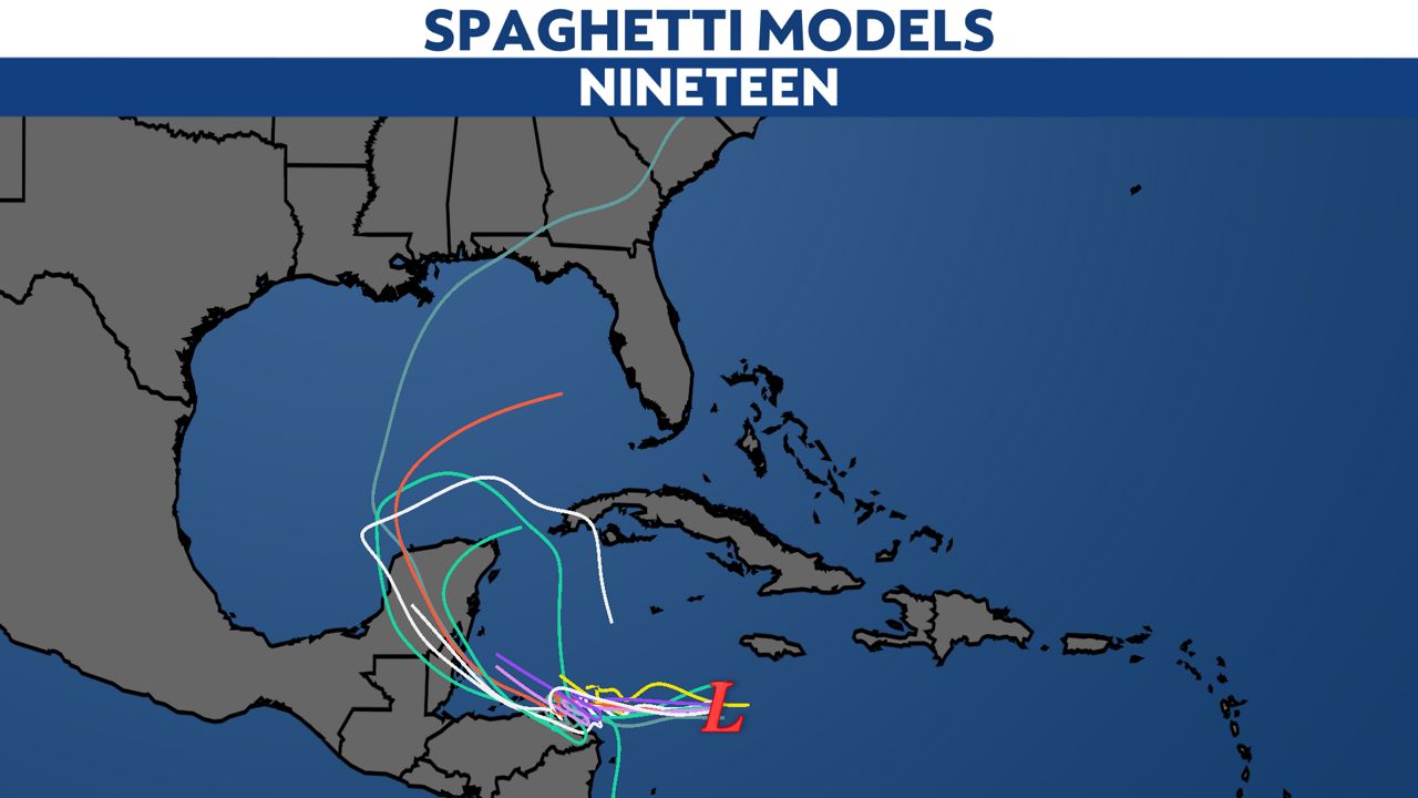 We're tracking Potential Tropical Cyclone Nineteen in the western Caribbean Sea. It's expected to develop into a tropical storm soon. (Spectrum News)