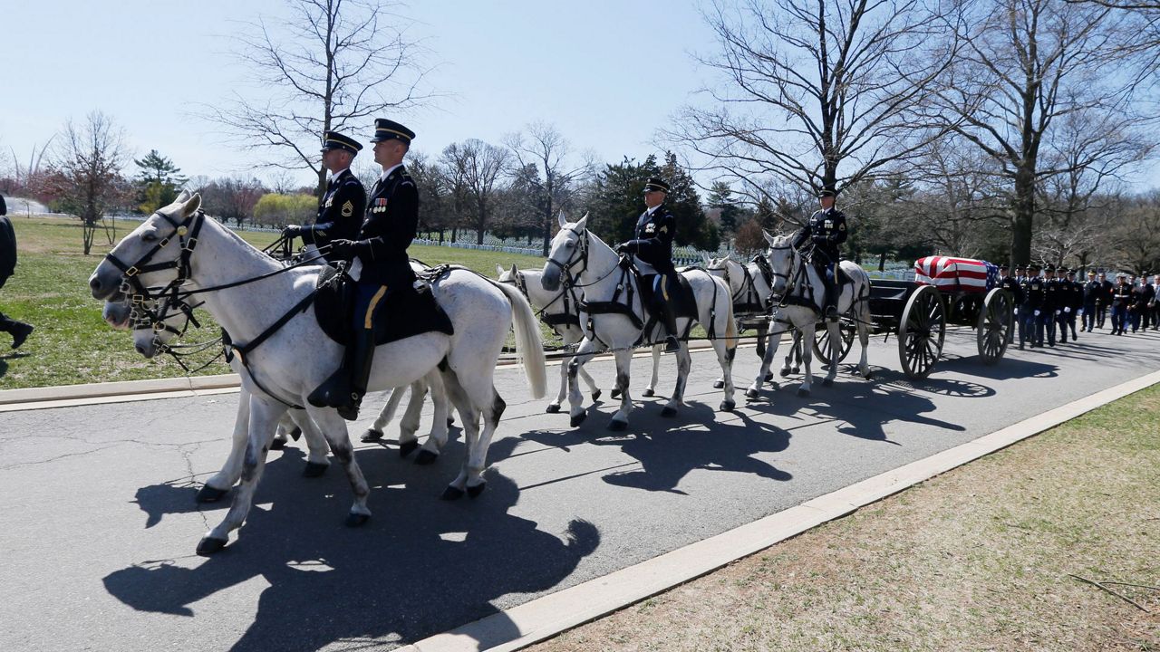 The return of horse-drawn caissons to Arlington National Cemetery is ...