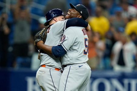 Altuve leadoff HR, Garcia wins 5th in row, Astros top Jays