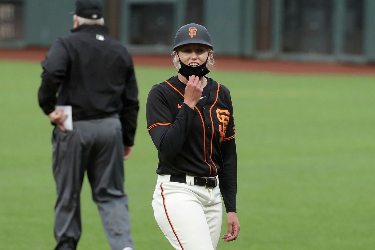 Giants Alyssa Nakken proved herself ready to coach on field