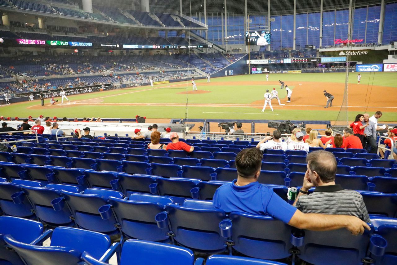 MLB average attendance down 1.7, hurt by losing teams