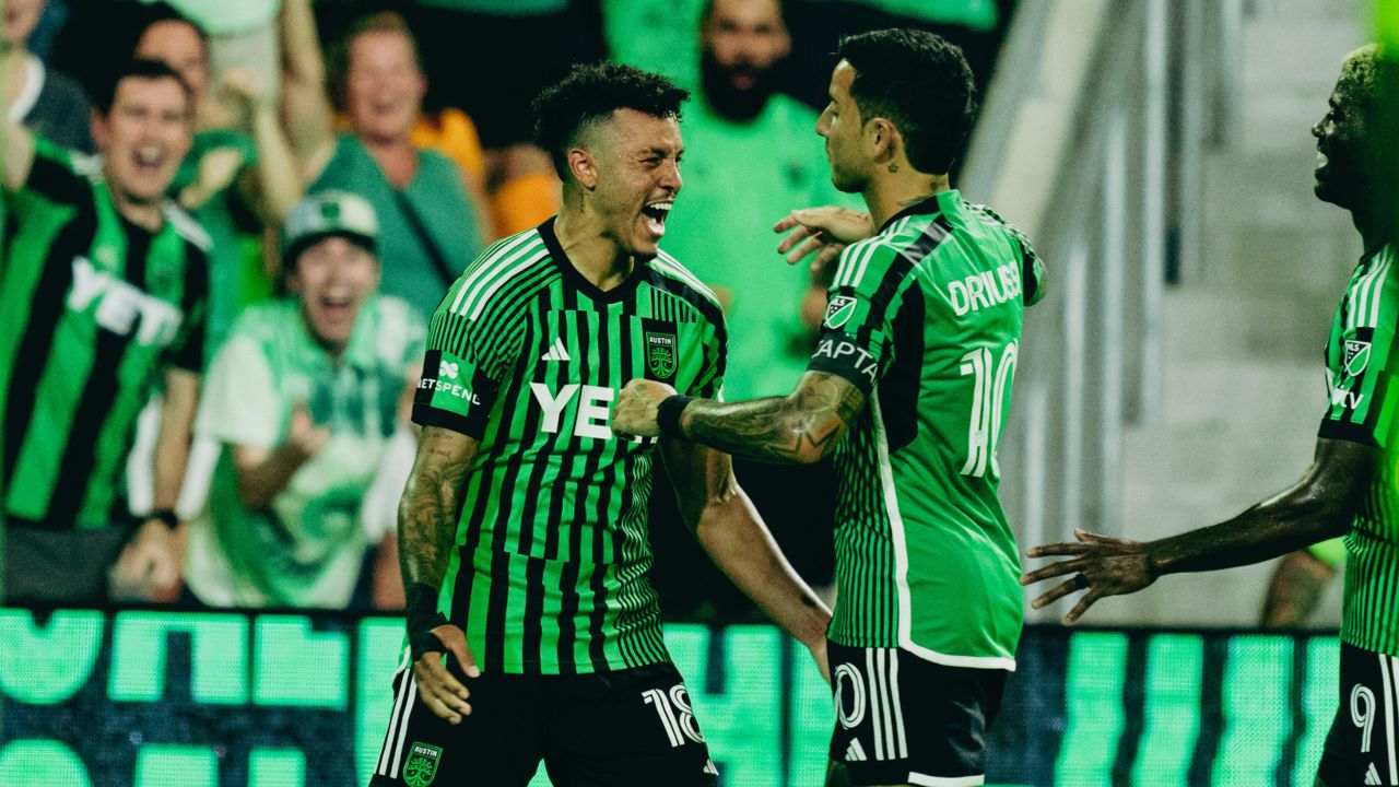 Austin FC beat Houston Dynamo 3-0 on Saturday night. (Austin FC via Twitter)