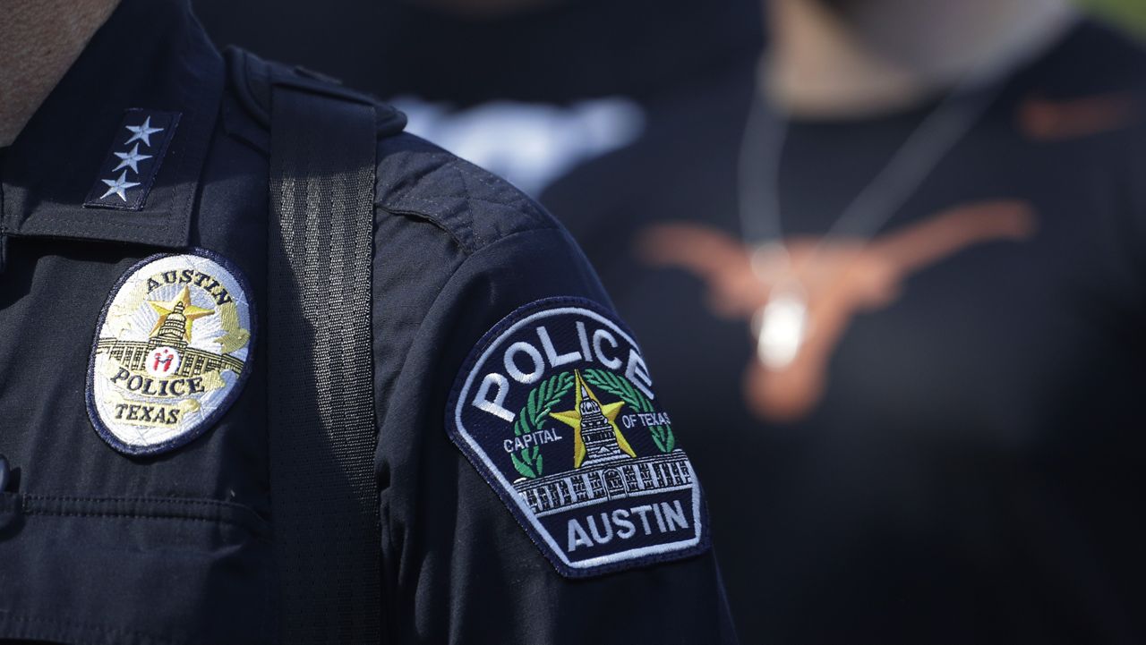 Members of the Austin Police Department officers on Thursday, June 4, 2020. (AP Photo/Eric Gay)