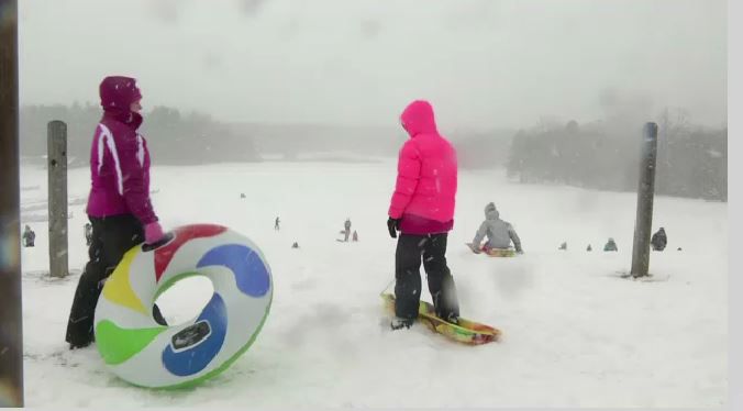 Snow Day = Sled Day at Chestnut Ridge Park