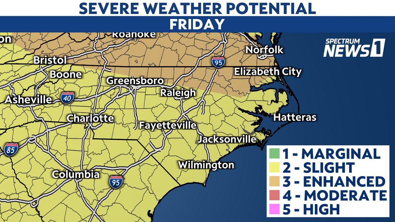 Another round of storms possible with Friday's heat