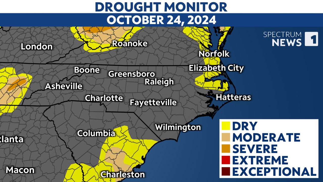 Abnormally dry conditions expand in North Carolina