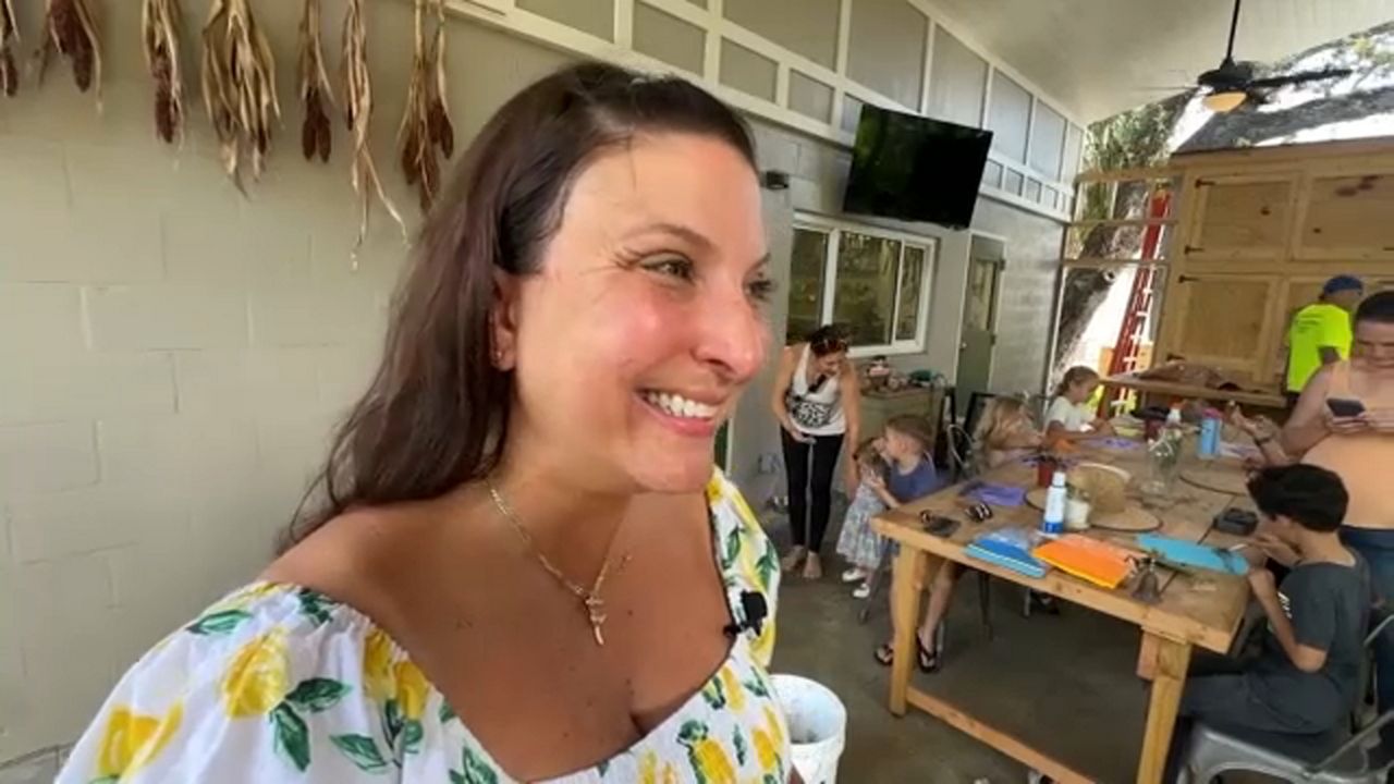 Meredith Pericles is the events and experiences director at the 15th Street Farm in St. Petersburg. (Spectrum News)