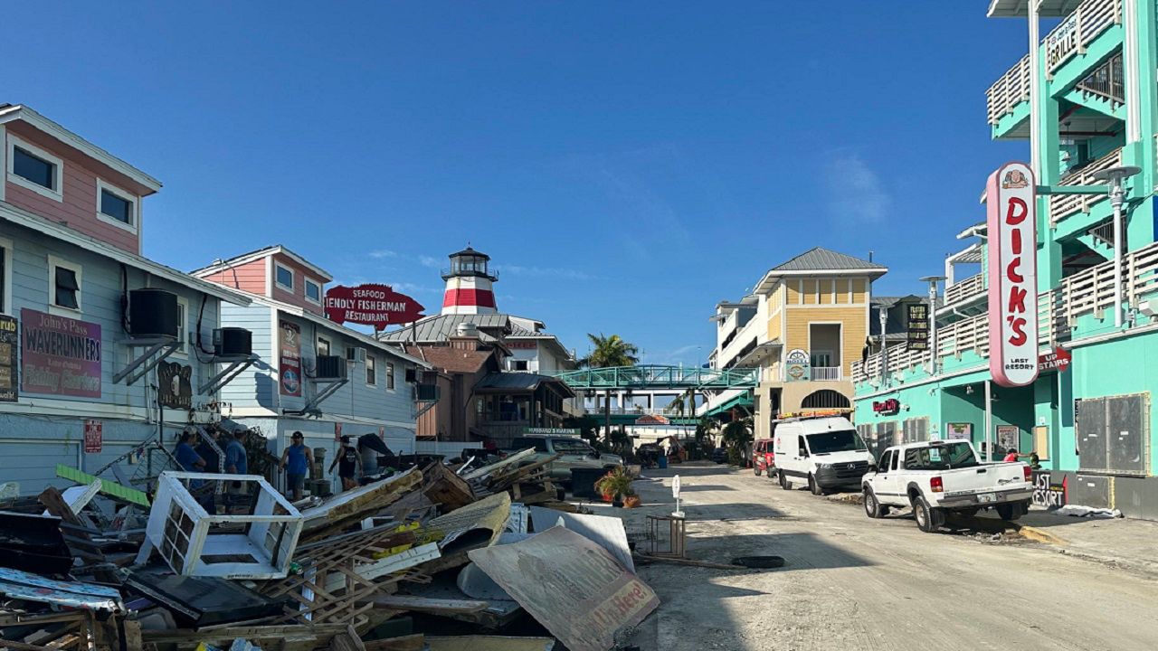 Pinellas County officials continue to work to assist residents dealing with the aftermath of Hurricane Helene. (Spectrum News/Angie Angers)