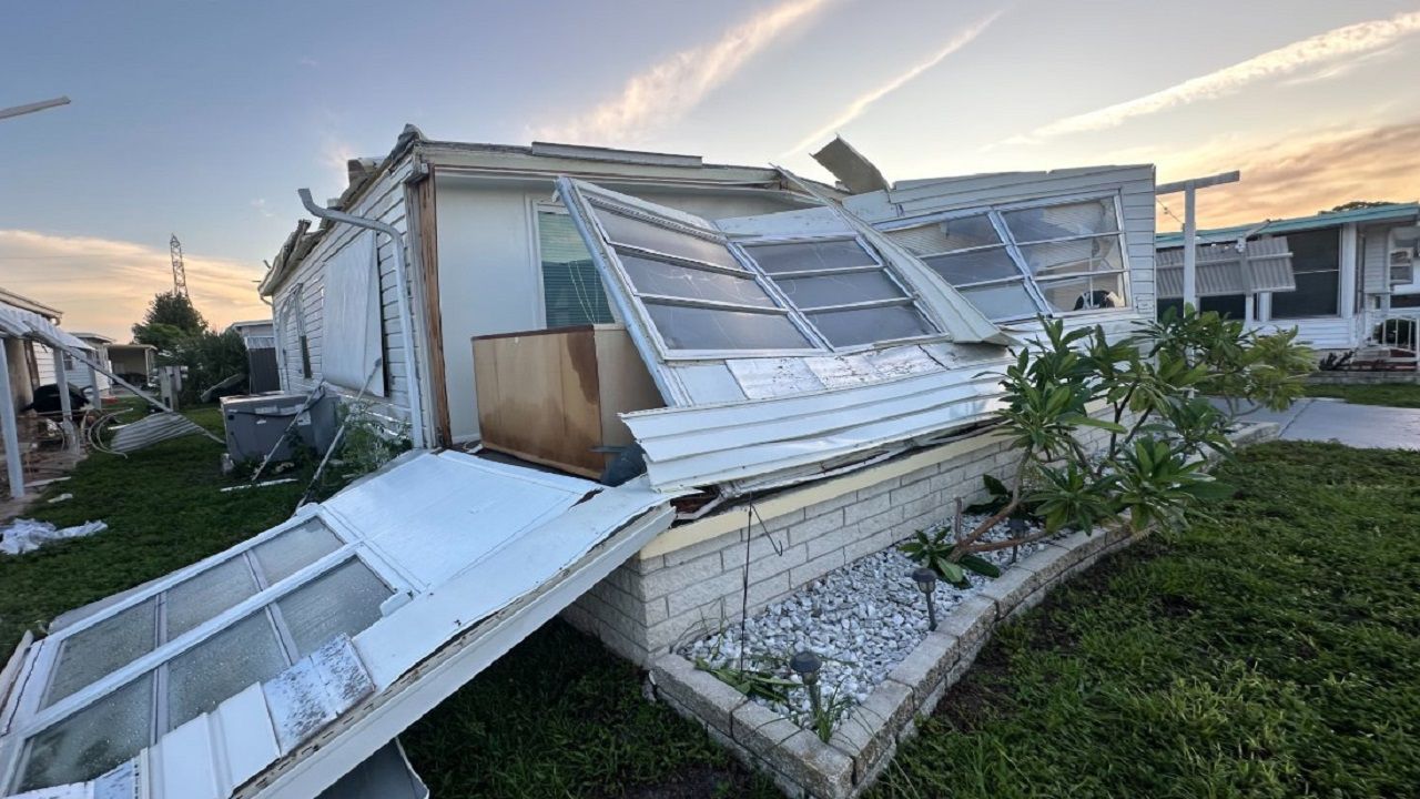 Largo Fire Rescue estimated as many as 50 homes in Ranchero Village were damaged during the June 25 storm. (Spectrum Bay News 9)