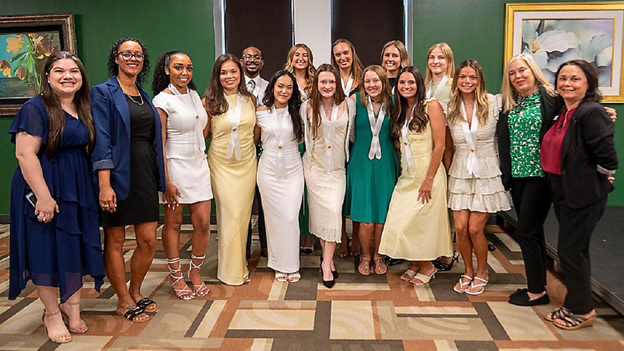 St. Leo University's first graduating class from the school's nursing program. (Courtesy St. Leo University)