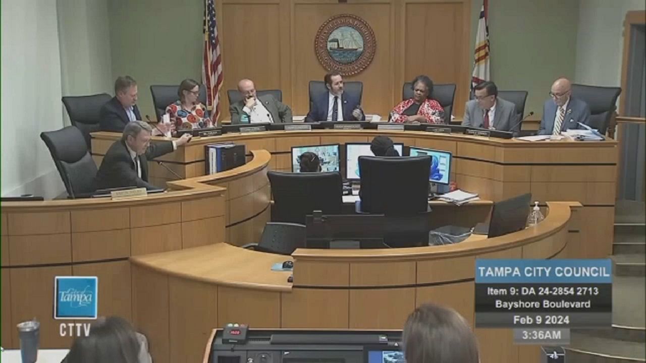 The Tampa City Council met until early Friday to ultimately vote down a proposal for a new residential condo tower on Bayshore Boulevard. The meeting went until 3:45 a.m., ending with a 5-2 vote against the condo proposal. (Tampa CTTV)