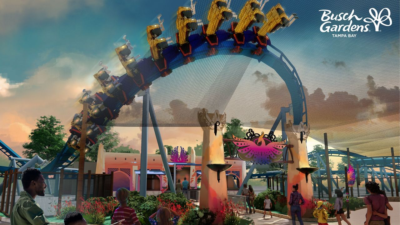 Busch Gardens Tampa Bay announced its newest roller coaster on Monday called the “Phoenix Rising.” (Busch Gardens)