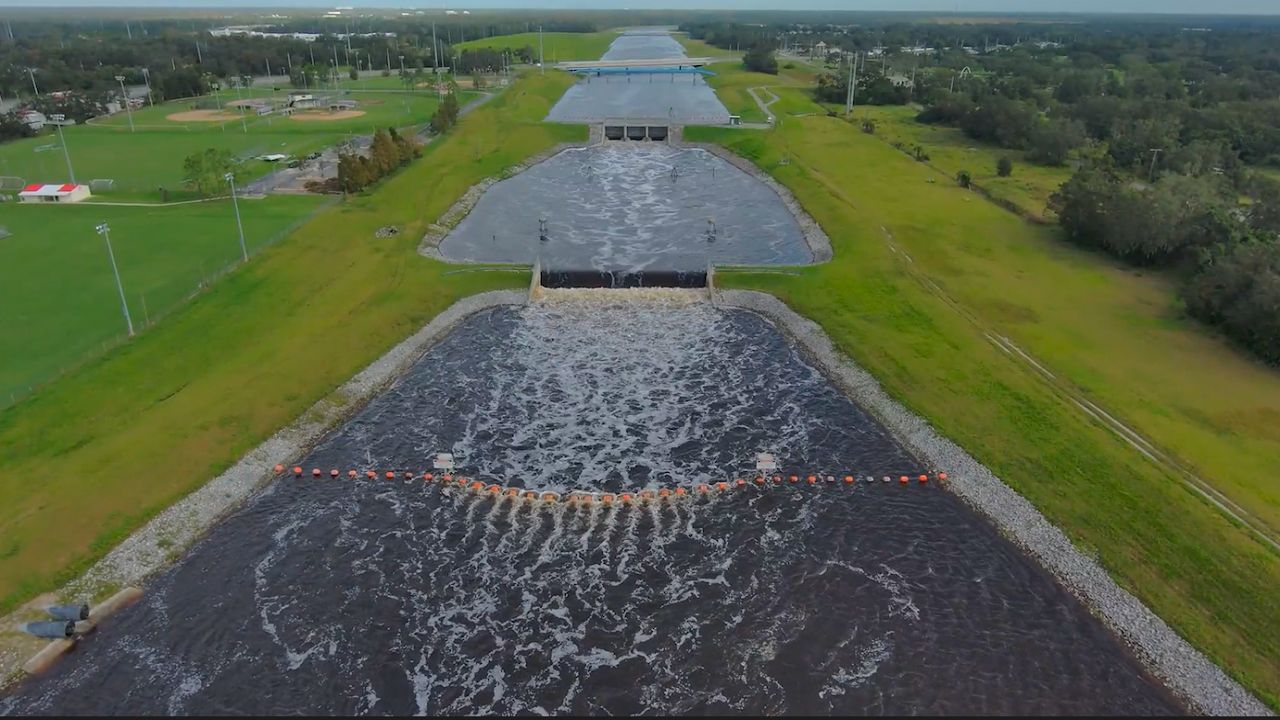 The Tampa Bypass Canal (TBC) helps prevent river flooding by diverting the flood water captured in the reservoir around the cities of Tampa and Temple Terrace. (Spectrum News image)