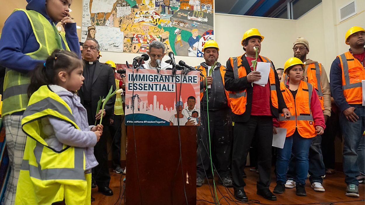 Trabajadores inmigrantes. Puente Baltimore.