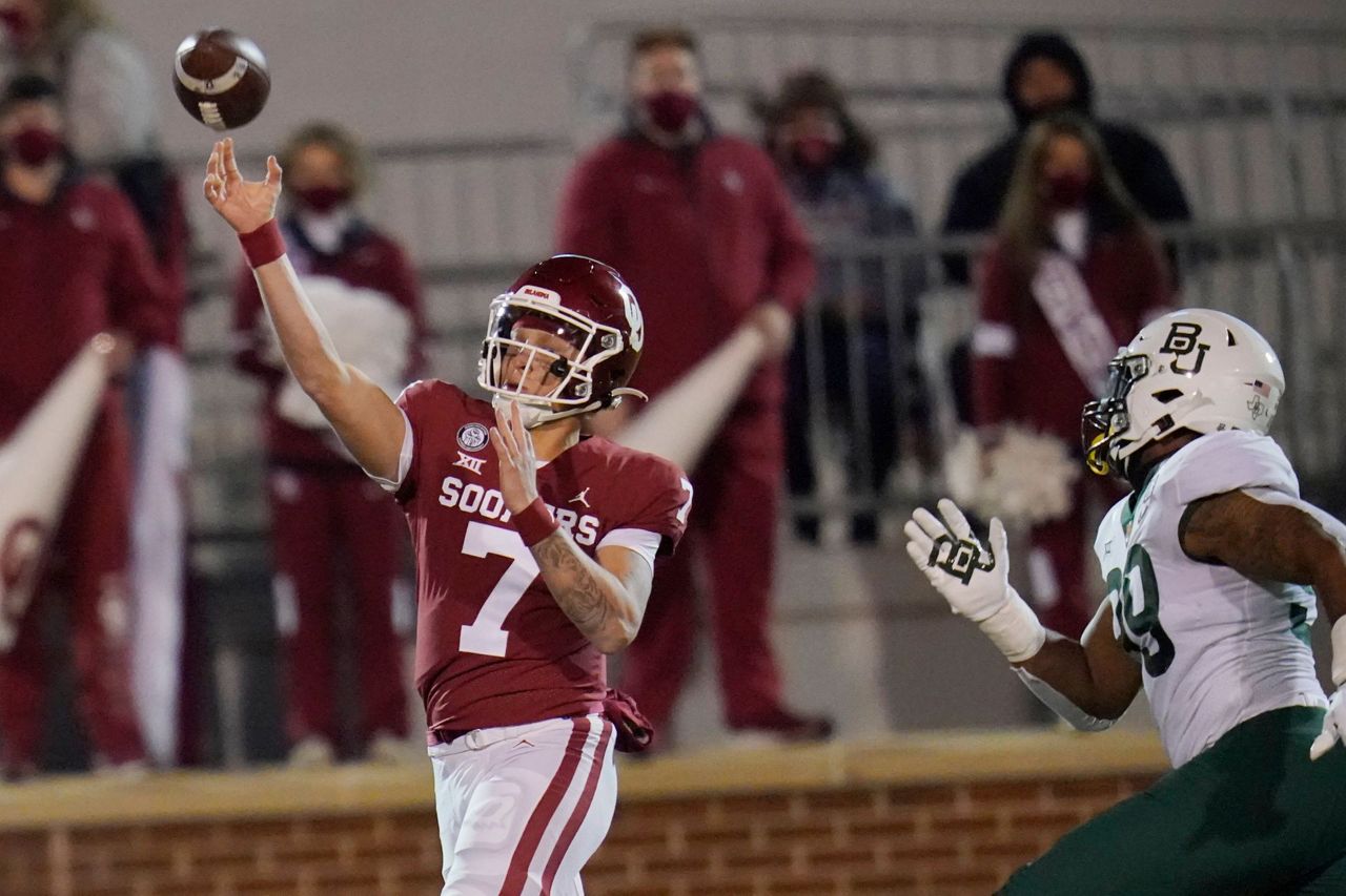 No. 13 Oklahoma Tops Baylor, Earns Trip To Big 12 Title Game