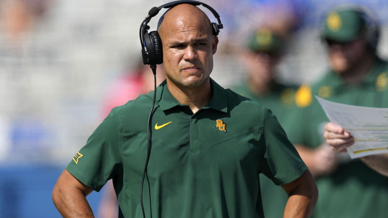 Baylor head coach Dave Aranda. (AP Photo/Orlin Wagner)