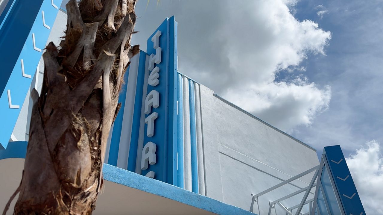 The Beach Theatre has been on Corey Avenue in St. Pete Beach for the last 85 years and will soon have its grand reopening to welcome folks back inside. (Spectrum News/Nick Popham)