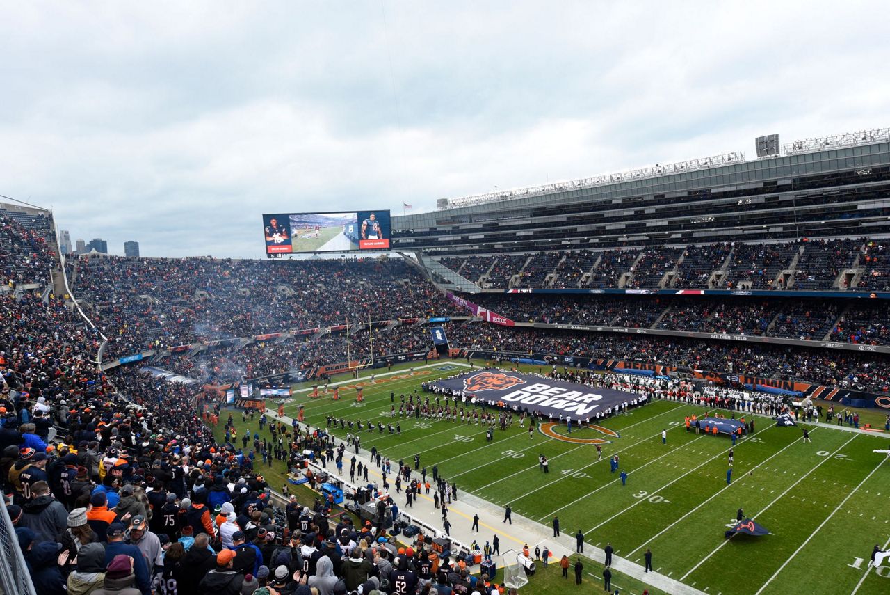 Chicago Bears Seating Chart Map at Soldier Field