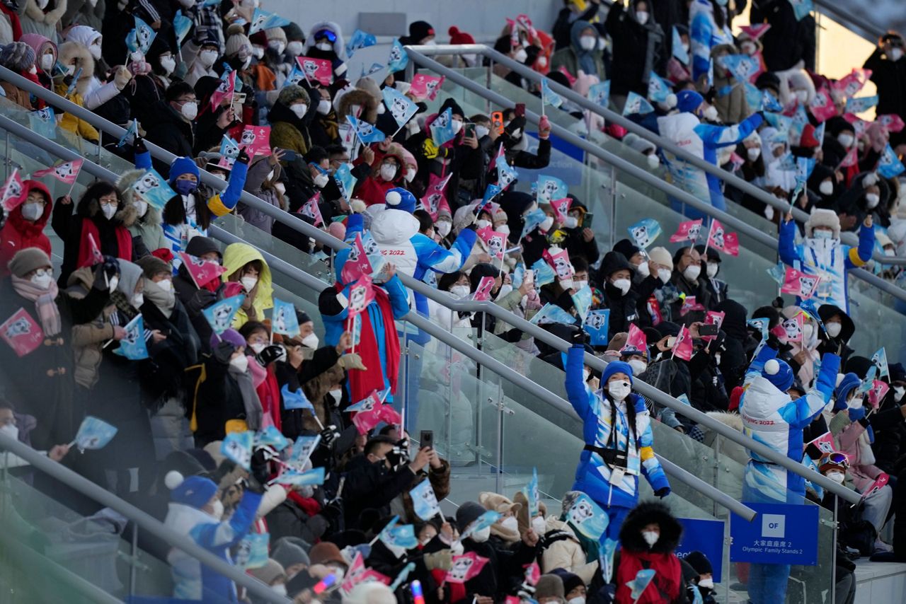 BEIJING SNAPSHOT: Local fans allowed inside Olympic bubble