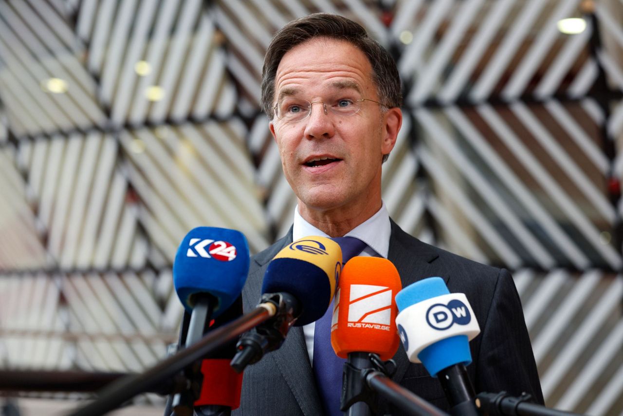 Dutch Prime Minister Mark Rutte urged support for Ukraine, EU and NATO ...