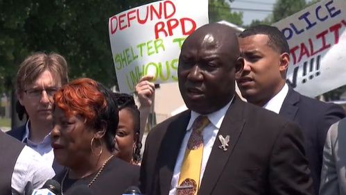 Civil Rights Attorney Ben Crump spoke at a press conference about the death of Darryl Williams Friday morning, June 9, 2023. 