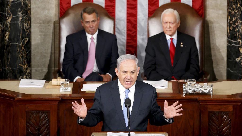 Nearly 60 Democratic members of Congress boycotted Israeli Prime Minister Benjamin Netanyahu's address to Congress in 2015. (Associated Press file)