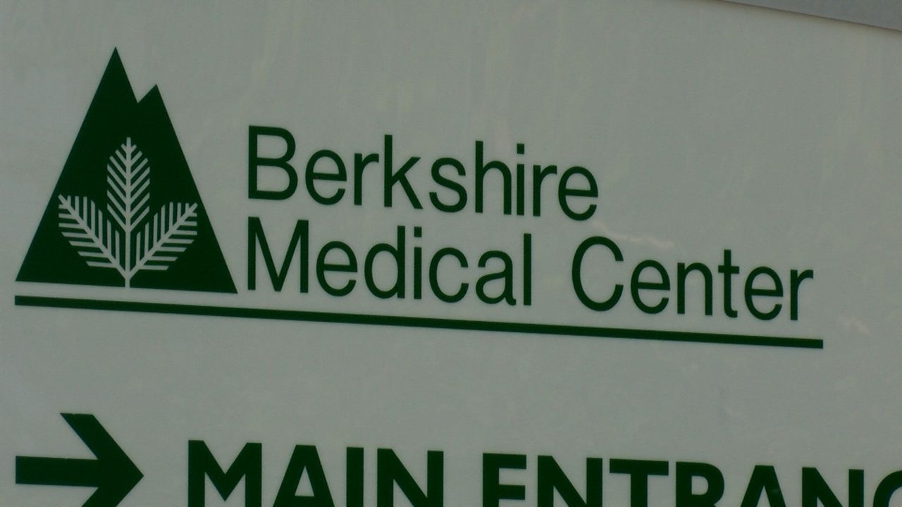 Sign for the Berkshire Medical Center located at 725 North Street, Pittsfield. (Spectrum News 1/Dan Reidy)
