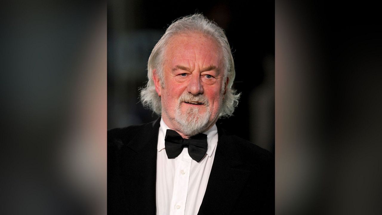 Actor Bernard Hill arrives for the U.K. Premiere of "The Hobbit: An Unexpected Journey," at the Odeon Leicester Square, in London, Dec. 12, 2012. (Dominic Lipinski/PA via AP)