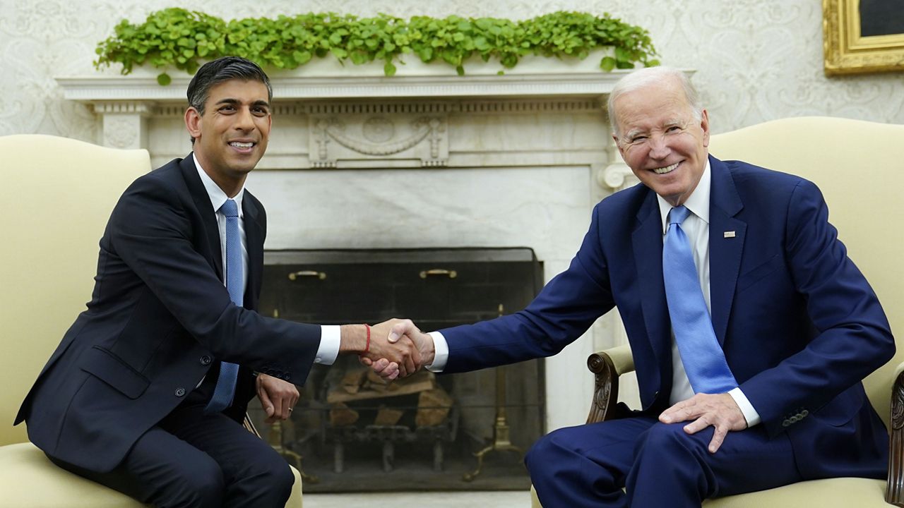 UK PM Sunak Goes to Washington Nationals Baseball Game Before Biden Meeting  - Bloomberg