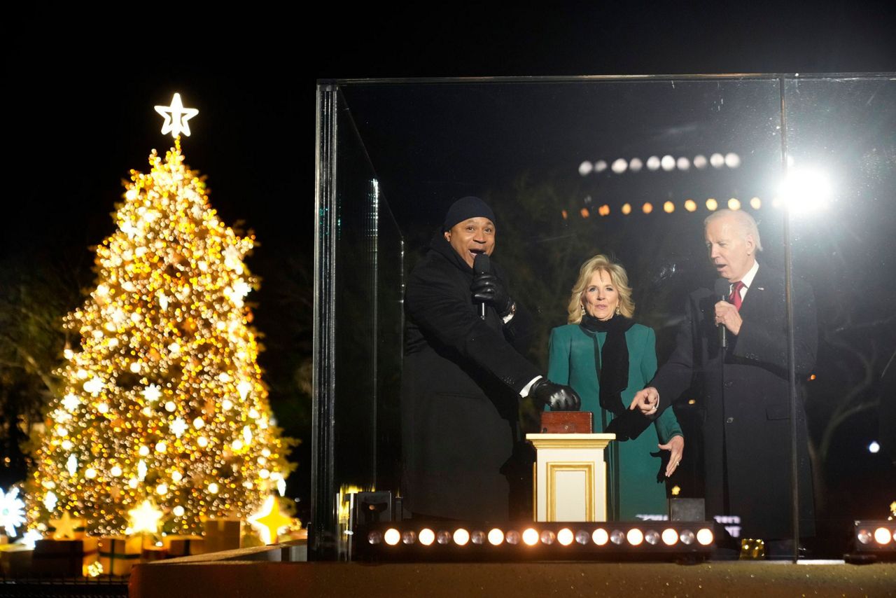 National Christmas Tree blazes to life with Biden lighting - Boston News,  Weather, Sports