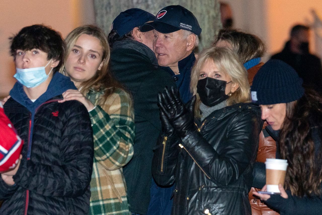 In Nantucket, Biden shops, attends Christmas tree lighting