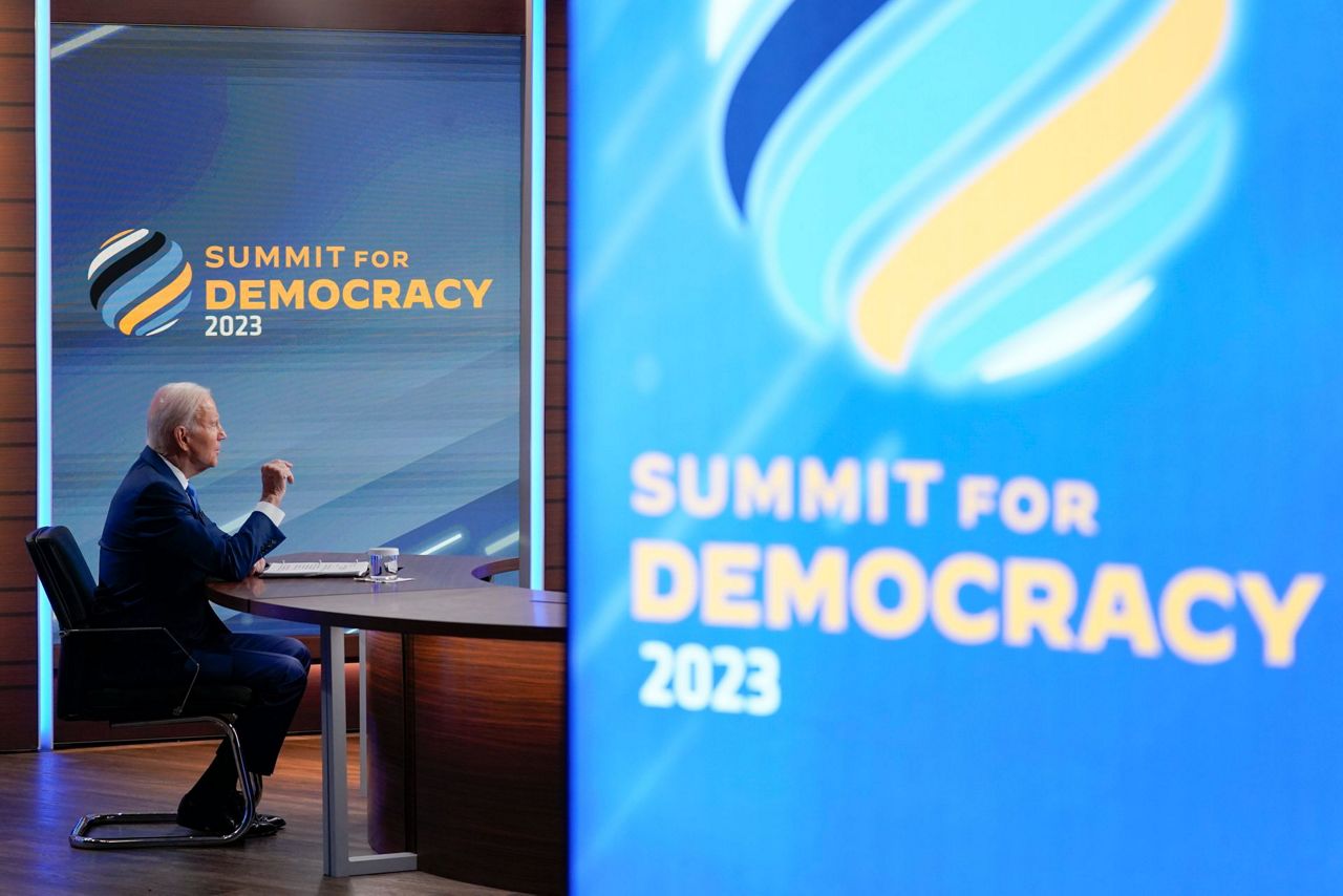 Biden starts summit with 690M pledge for democracy programs