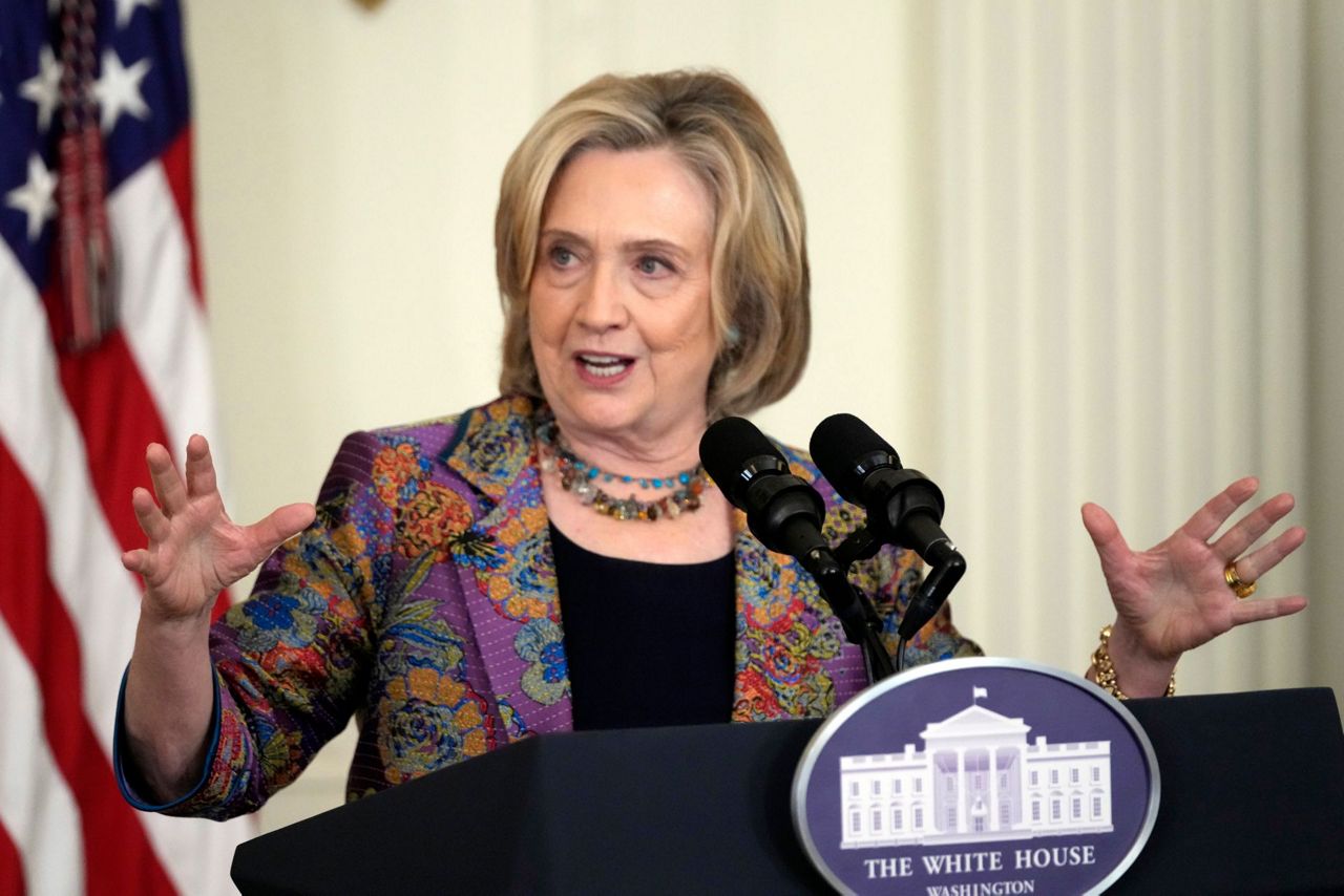 Hillary Clinton is stepping over the White House threshold in yet