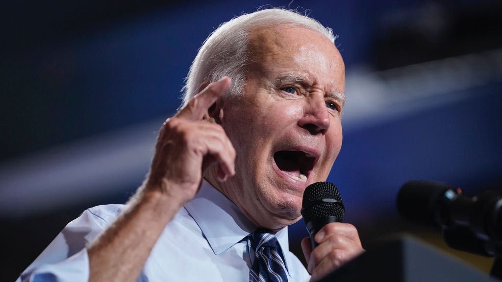 President Joe Biden speaks during a rally at Richard Montgomery High School, Aug. 25, 2022, in Rockville, Md. (AP Photo/Evan Vucci, File)