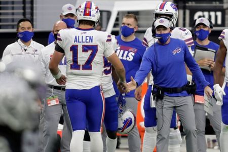 Bills remain undefeated, top Raiders in Las Vegas, 30-23 guys Stefon Diggs  Las Vegas Las Vegas Josh Allen