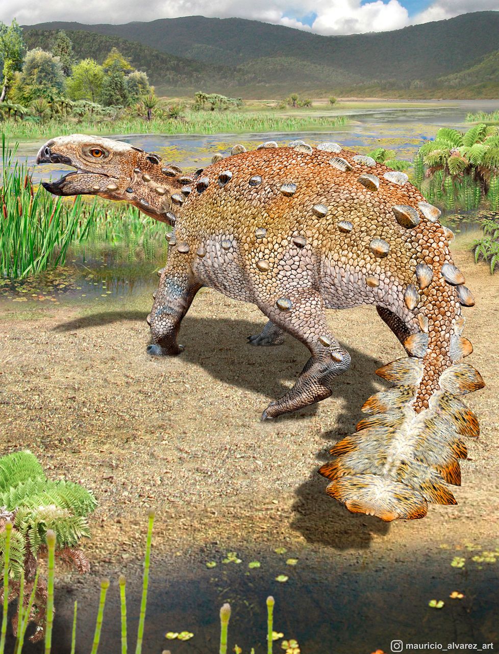 Spesies dinosaurus baru dari Chili memiliki ekor yang unik