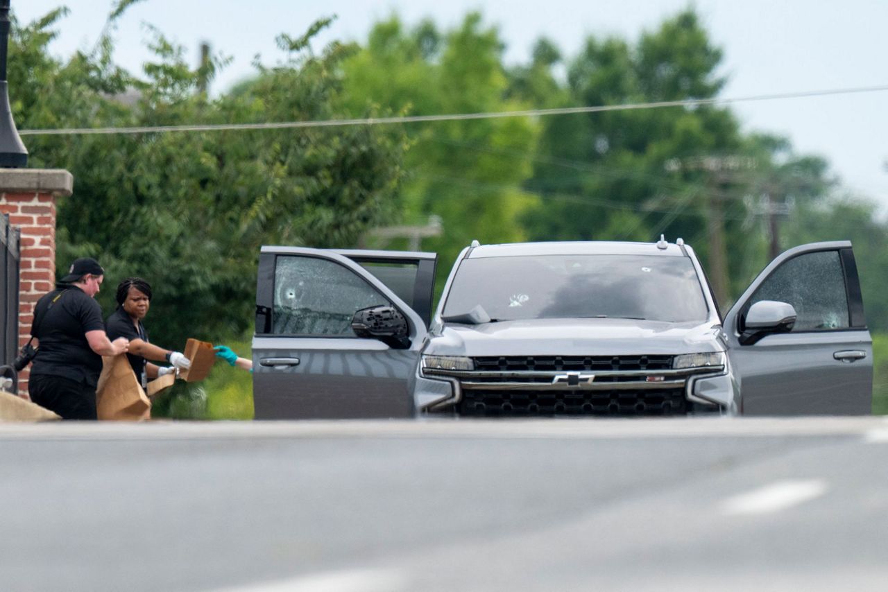 5 leaving cemetery funeral near nation's capital wounded by gunfire