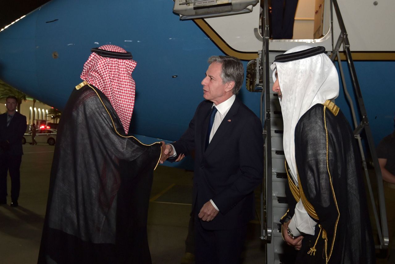 US Secretary of State Antony Blinken arrives in Saudi Arabia to meet ...