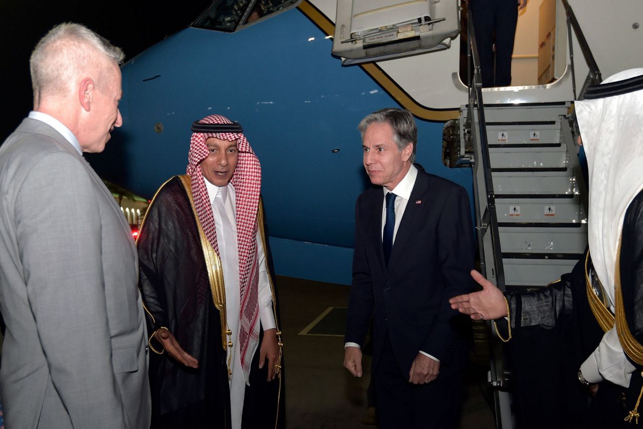 US Secretary of State Antony Blinken arrives in Saudi Arabia to meet ...