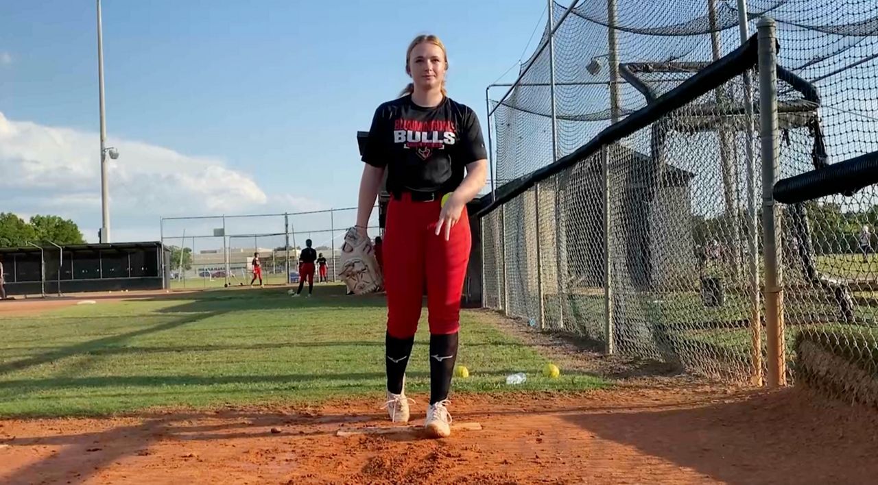 Bloomingdale High School junior Natalie Cable leads the Bay area in strikeouts and home runs. (Spectrum Sports 360)