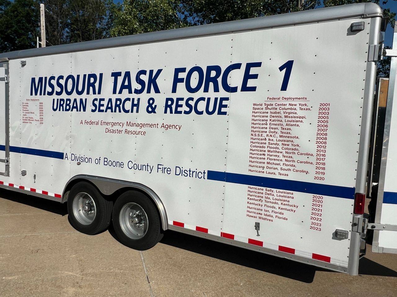 Missouri Task Force 1 departs ahead of Beryl (Boone County Fire Protection District)