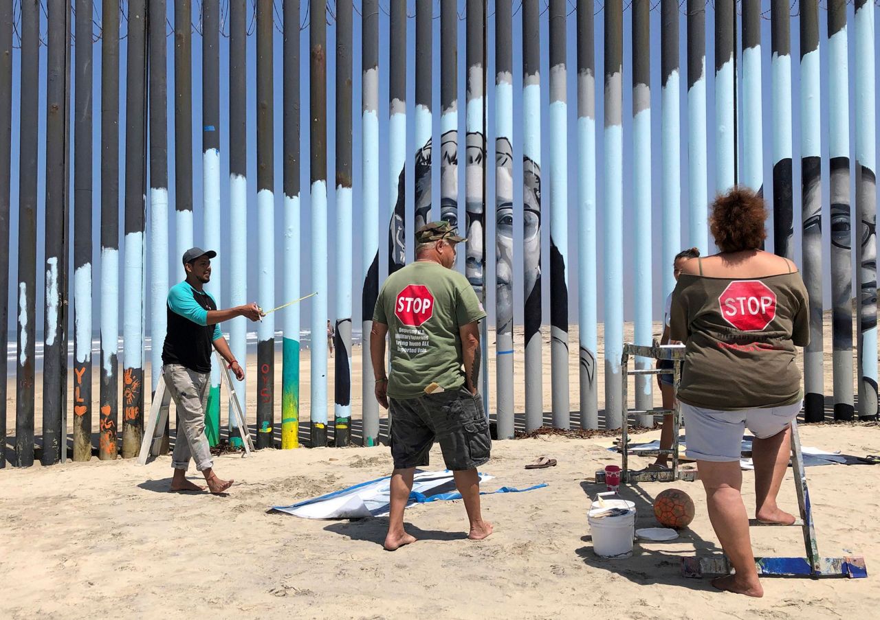 Interactive border wall mural tells stories of deported