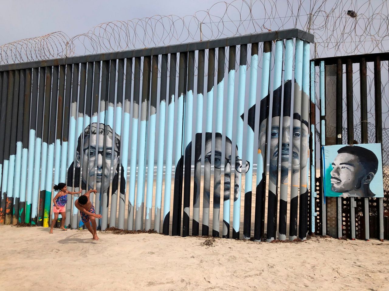 Interactive border wall mural tells stories of deported