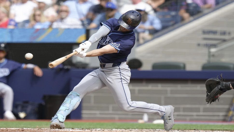 Tampa Bay designated hitter Brandon Lowe went 4 for 4 with three RBI and came within a triple of the cycle on Thursday.