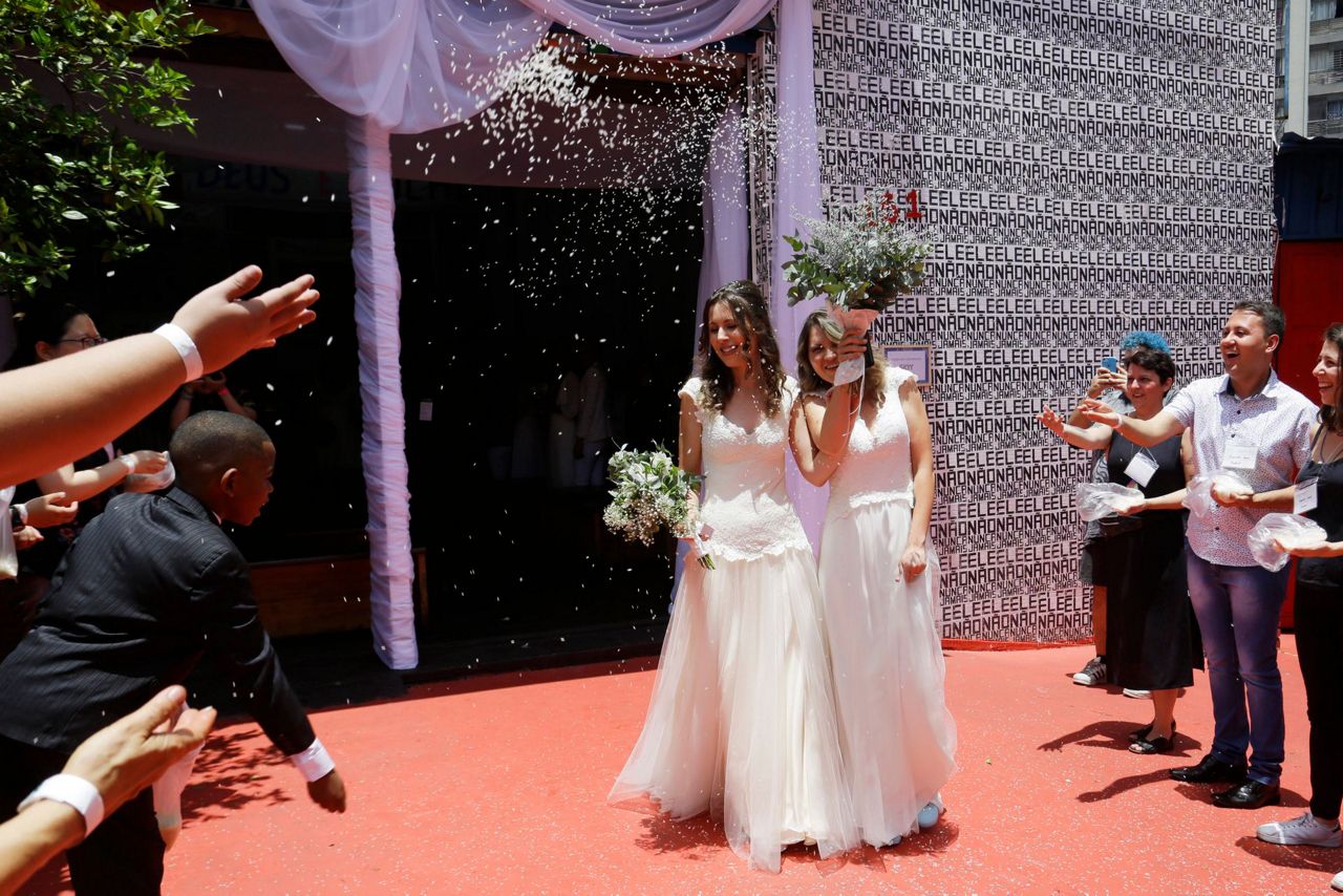 Brazil's Gay Couples Exchange Vows In Collective Ceremony