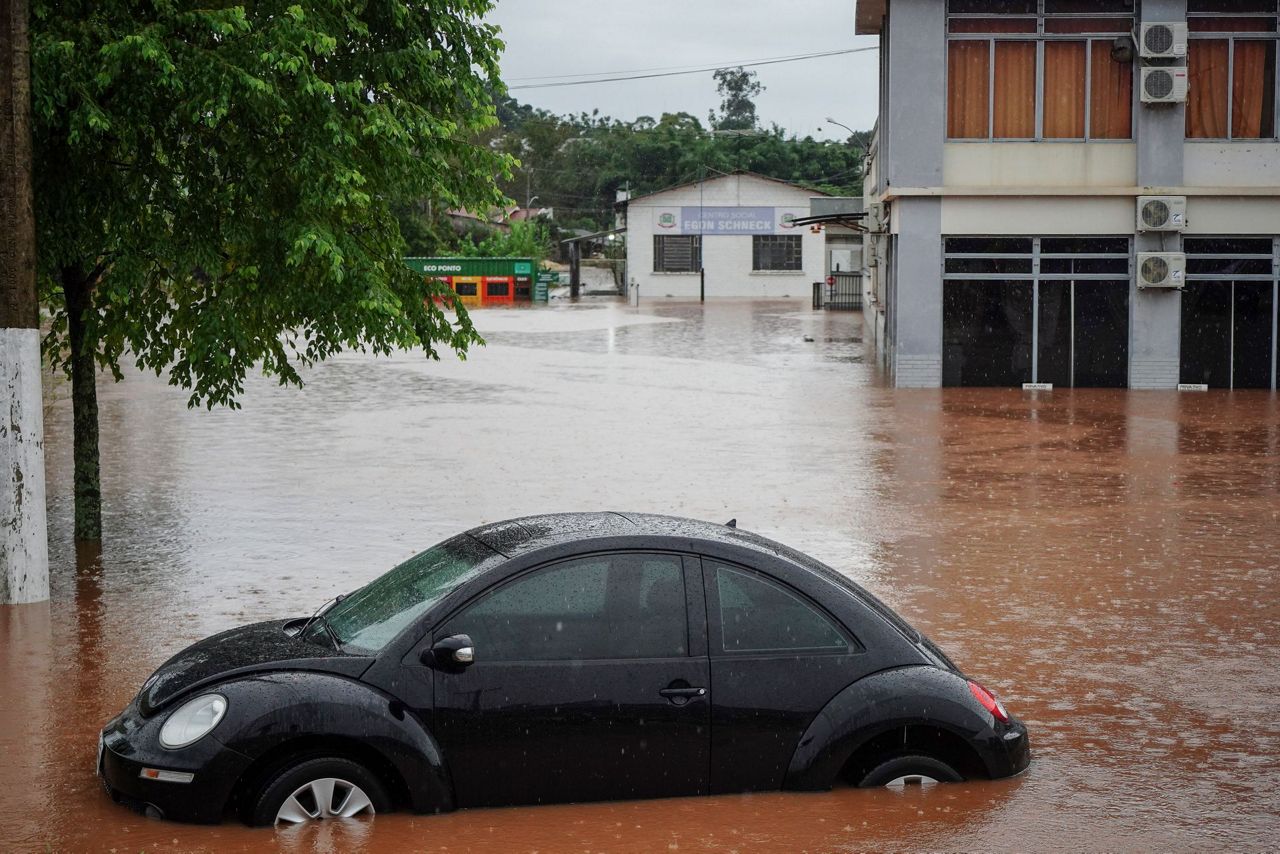 Southern Brazil has been hit by the worst floods in 80 years. At least ...