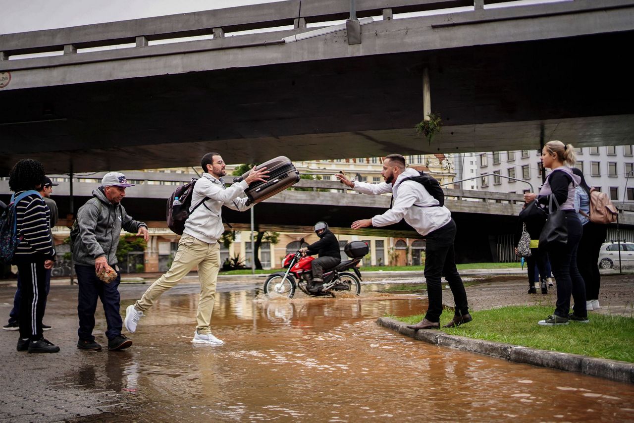 Southern Brazil has been hit by the worst floods in 80 years. At least ...