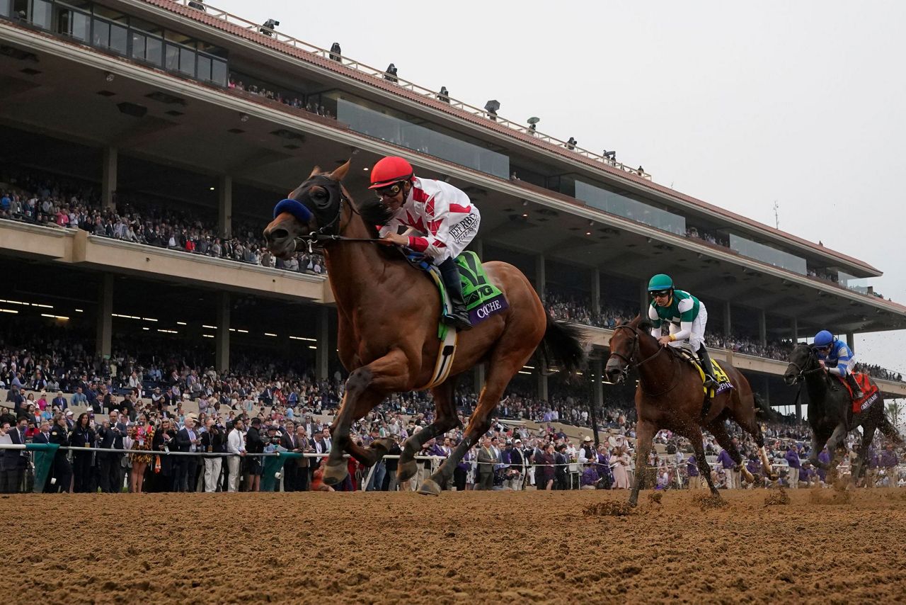 Corniche wins Breeders' Cup Juvenile for embattled Baffert