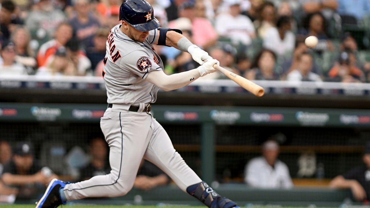 Bregman leads Astros to a 9-2 win over the Tigers